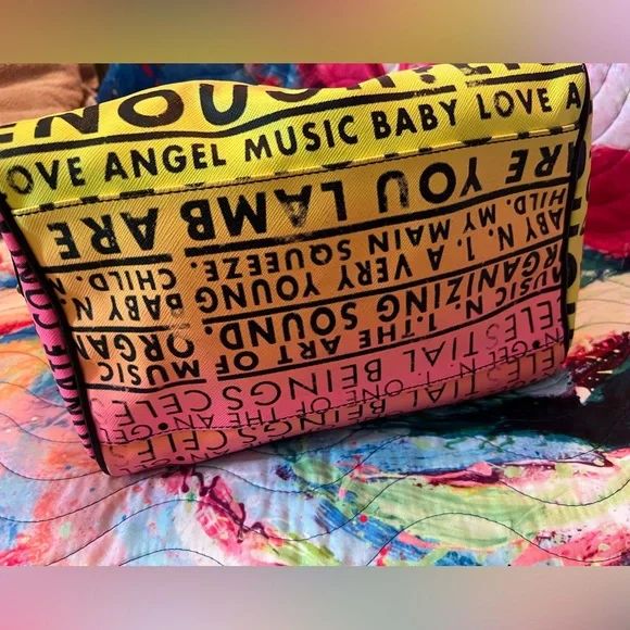 L.A.M.B. Yellow Pink satchel - Picture 7 of 10